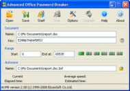 Advanced Office Password Breaker screenshot